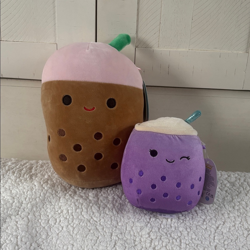 Bernice 8” & Poplina 5” Squishmallow bundle with tags